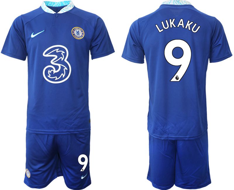 Men 2022-2023 Club Chelsea FC home blue #9 Soccer Jersey